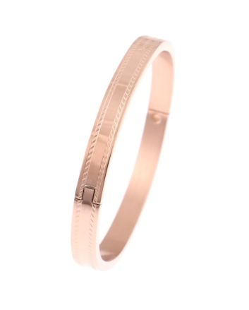 Stainless Steel Fold-Over Bracelet 