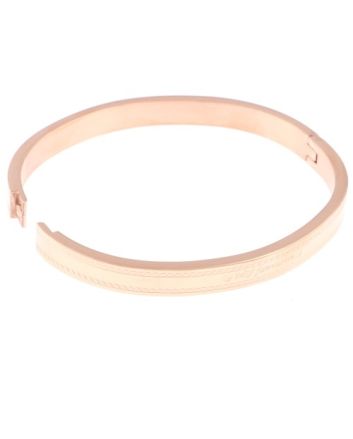 Stainless Steel Fold-Over Bracelet 