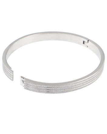 Stainless Steel Fold-Over Bracelet 