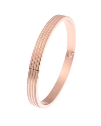Stainless Steel Fold-Over Bracelet 