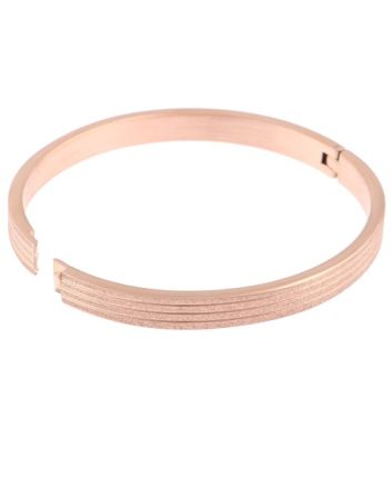 Stainless Steel Fold-Over Bracelet 