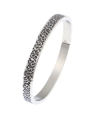 Stainless Steel Fold-Over Bracelet 