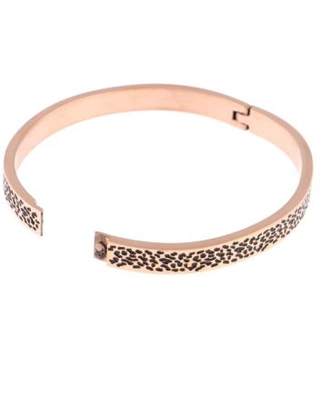 Stainless Steel Fold-Over Bracelet 