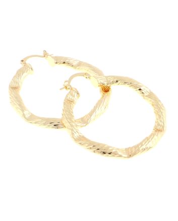 Gold Plated Hoop Earrings