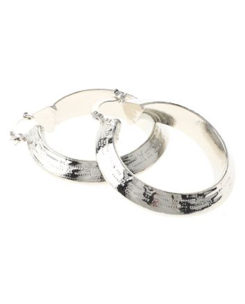 Silver Plated Hoop Earrings