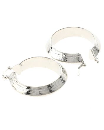Silver Plated Hoop Earrings