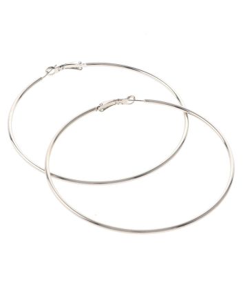Silver Plated Hoop Earrings