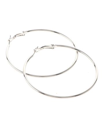 Silver Plated Hoop Earrings