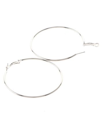 Silver Plated Hoop Earrings