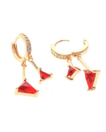 Gold Plated Dangle Earrings