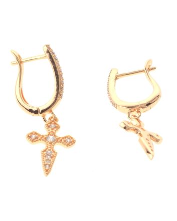 Gold Plated Drop Earrings