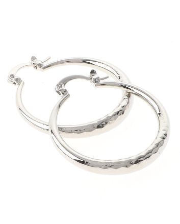 Silver Plated Hoop Earrings