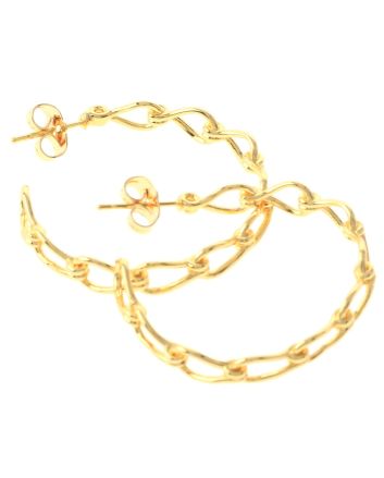 Gold Plated Hoop Earrings