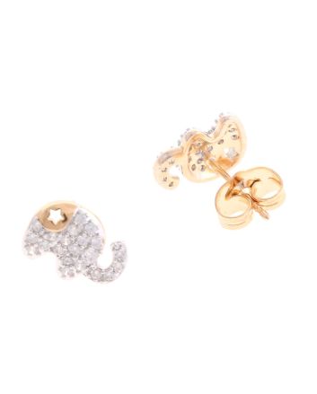 Plated CZ Post Earrings