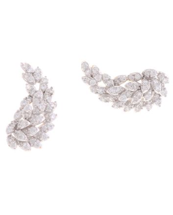 Plated CZ Post Earrings