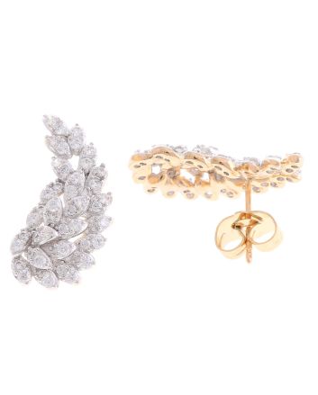 Plated CZ Post Earrings