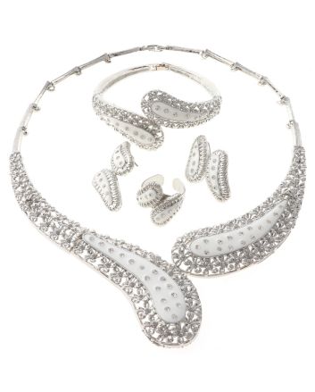 Silver Plated Necklace Set