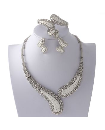 Silver Plated Necklace Set