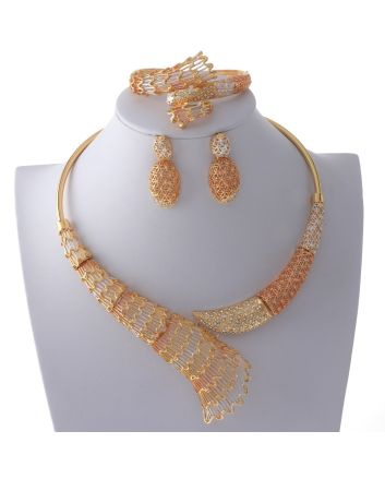 Gold Plated Necklace Set