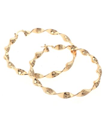 Gold Plated Hoop Earrings