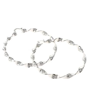 Silver Plated Hoop Earrings