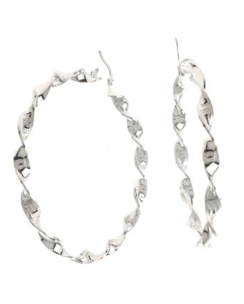 Silver Plated Hoop Earrings