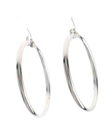 Silver Plated Hoop Earrings