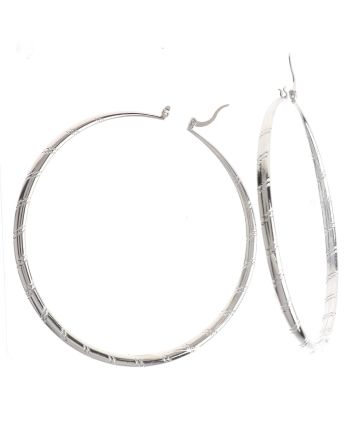 Silver Plated Hoop Earrings