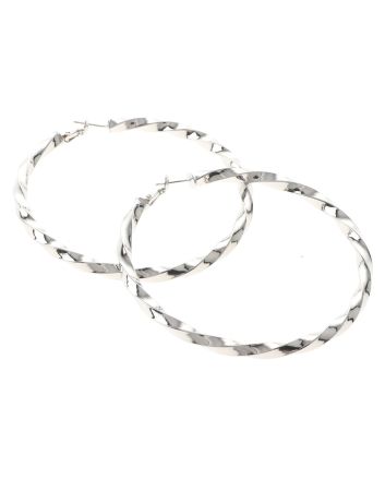 Silver Plated Hoop Earrings