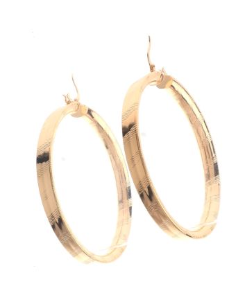 Gold Plated Hoop Earrings