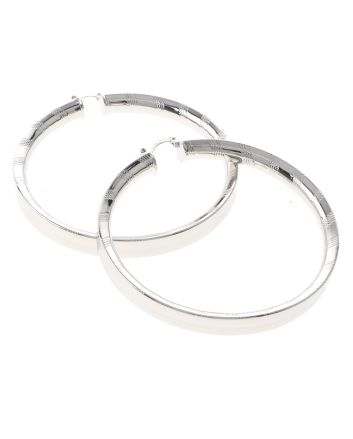 Silver Plated Hoop Earrings