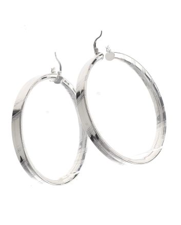 Silver Plated Hoop Earrings