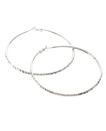 Silver Plated Hoop Earrings