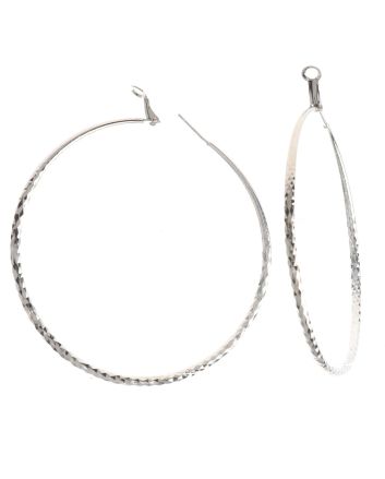 Silver Plated Hoop Earrings