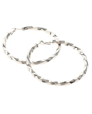 Silver Plated Hoop Earrings