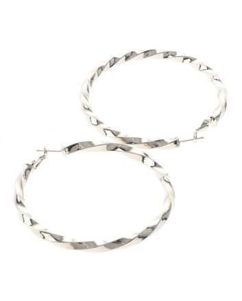 Silver Plated Hoop Earrings