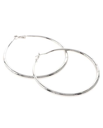 Silver Plated Hoop Earrings