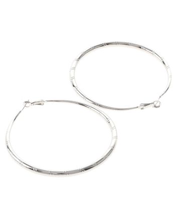 Silver Plated Hoop Earrings