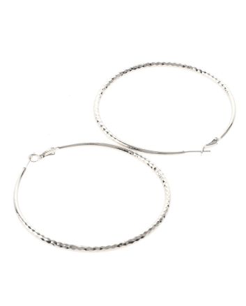 Silver Plated Hoop Earrings