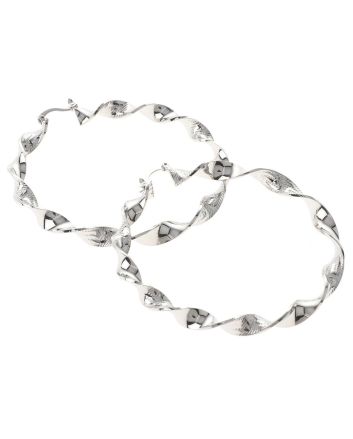 Silver Plated Hoop Earrings