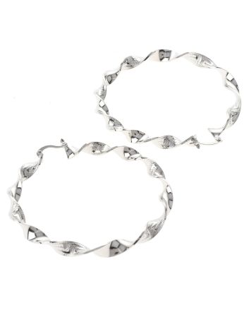 Silver Plated Hoop Earrings