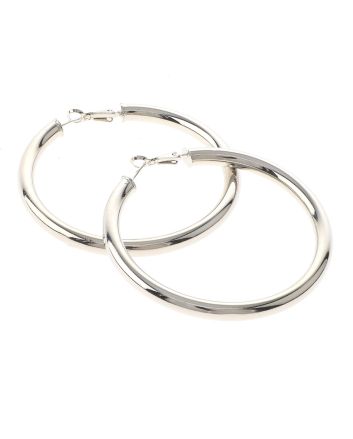 Silver Plated Hoop Earrings