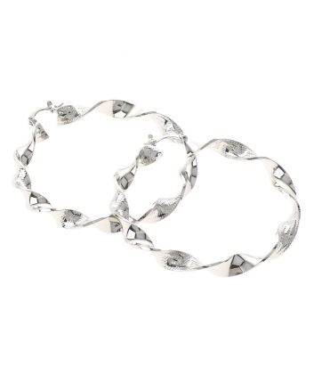 Silver Plated Hoop Earrings