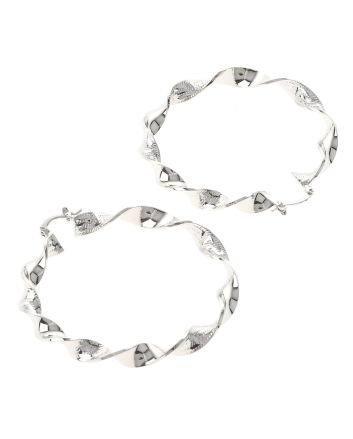 Silver Plated Hoop Earrings