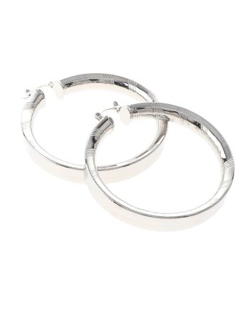 Silver Plated Hoop Earrings