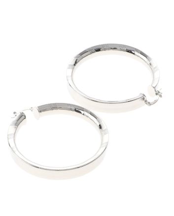 Silver Plated Hoop Earrings