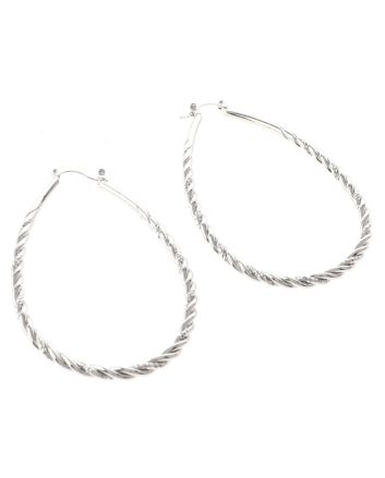Silver Plated Hoop Earrings