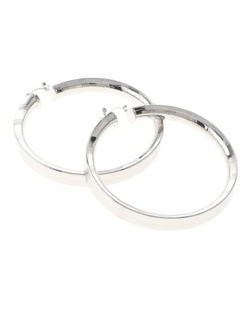 Silver Plated Hoop Earrings