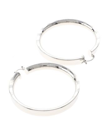 Silver Plated Hoop Earrings