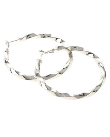 Silver Plated Hoop Earrings